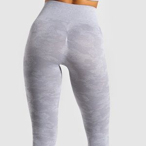 Lilac gymshark camo seamless leggings